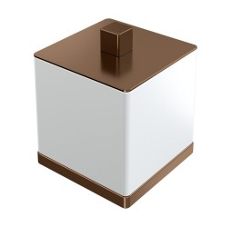 Boheme Стакан для ватных дисков Qubic Brushed Bronze 10964-BRB