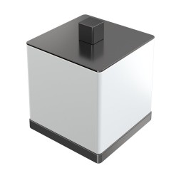 Boheme Стакан для ватных дисков Qubic Gun Metal 10964-GM