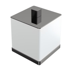 Boheme Стакан для ватных дисков Qubic Shine Gun Metal 10964-SGM