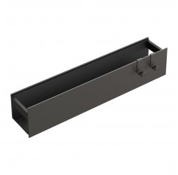 Boheme Полка настенная 60см Gun metal + 2 крючка 10966-GM
