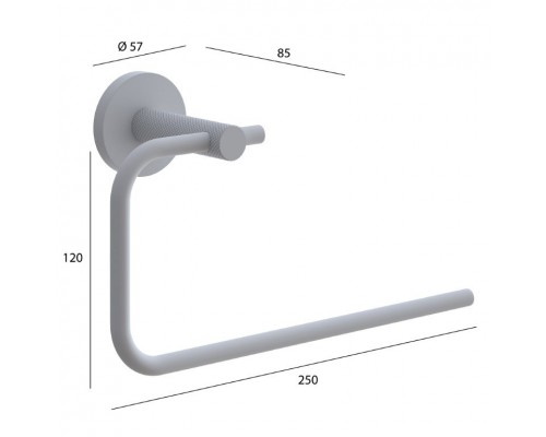 Полотенцедержатель UNO Nickel Brush 10975-NB