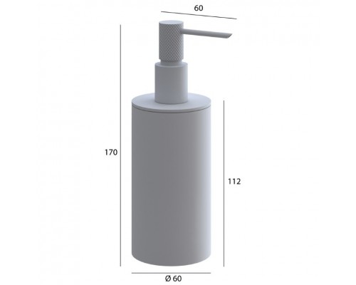 Boheme Диспенсер Настольный Uno Nickel Brush 10980-NB
