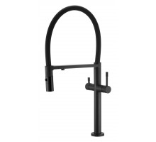 Boheme Смеситель для кухни UNO BLACK c краном для питьевой воды 115-B