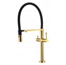 Boheme Смеситель для кухни UNO GOLD c краном для питьевой воды 115-G