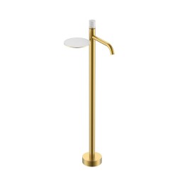 Boheme Смеситель STICK напольный для умыв. MATT GOLD MARBLE GREY 120-MG-MR-GR