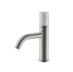 Boheme Смеситель STICK для умыв. низ. NIKEL BRUSH MARBLE GREY 121-NB-MR-GR