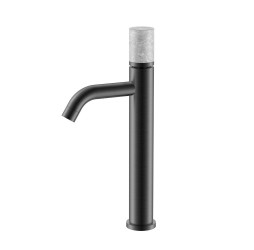 Boheme Смеситель STICK для умыв. выс. GUN METAL MARBLE GREY 122-GM-MR-GR