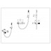 Смеситель STICK для ванны CHROME SPIRALE 123-CRCR.4