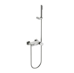 Boheme Смеситель STICK для ванны NICKEL BRUSH MARBLE GREY 123-NB-MR-GR