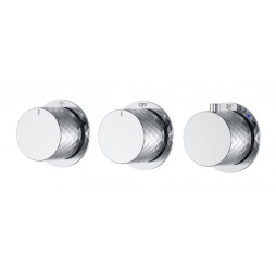 Boheme Смеситель встроенный с термостатом STICK DIAMOND CHROME 3-проходной 124-T-3-CR.1