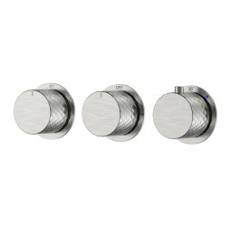 Boheme Смеситель встроенный с термостатом STICK DIAMOND NICKEL BRUSH 3-проходной 124-T-3-NB.1