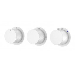 Boheme Смеситель встроенный с термостатом STICK DIAMOND MATT WHITE 3-проходной 124-T-3-MW.1