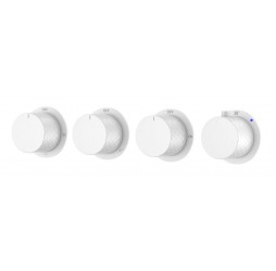 Boheme Смеситель встроенный с термостатом STICK DIAMOND MATT WHITE 5-проходной 124-T-5-MW.1