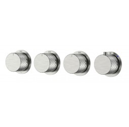 Boheme Смеситель встроенный с термостатом STICK DIAMOND NICKEL BRUSH 5-проходной 124-T-5-NB.1