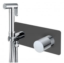 Boheme Смеситель гигиенический STICK BLACK TOUCH CHROME 127-BCR.2