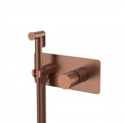 Boheme Смеситель гигиенический STICK BRUSHED BRONZE ручка DIAMOND 127-BRB