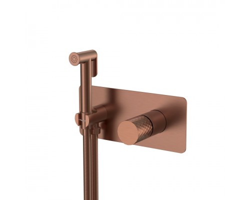 Boheme Смеситель гигиенический STICK BRUSHED BRONZE ручка DIAMOND 127-BRB