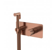 Boheme Смеситель гигиенический STICK COPPER BRUSHED ручка DIAMOND 127-CB