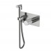 Boheme Смеситель гигиенический STICK NICKEL BRUSH MARBLE GREY 127-NB-MR-GR