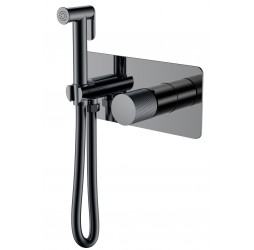 Boheme Смеситель гигиенический STICK Shine Gun Metal c ручкой TOUCH 127-SGM.2