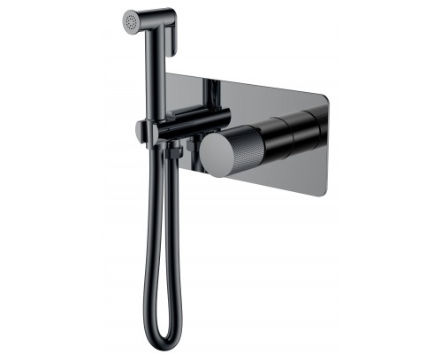Boheme Смеситель гигиенический STICK Shine Gun Metal c ручкой TOUCH 127-SGM.2