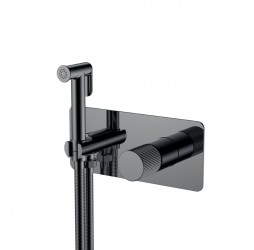 Boheme Смеситель гигиенический STICK Shine Gun Metal LINEA 127-SGM.3
