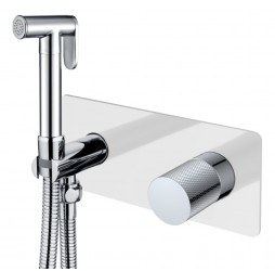 Boheme Смеситель гигиенический STICK WHITE TOUCH CHROME 127-WCR.2