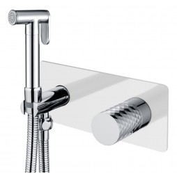 Boheme Смеситель гигиенический STICK WHITE DIAMOND CHROME 127-WCR