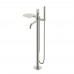 Boheme Смеситель напольный STICK DIMOND NICKEL BRUSH MARBLE GREY 129-NB-MR-GR