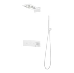 Душевая система скрытого монтажа Boheme Fusion Matt White 130-MW
