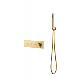 Boheme Смеситель FUSION с ручным душем MAT GOLD 130-SYS-MG