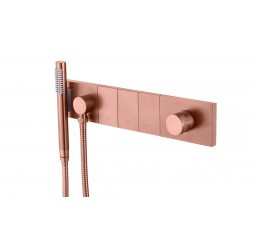 Boheme Смеситель ZODIAC с ручным душем COPPER BRUSHED 132-SYS-CB