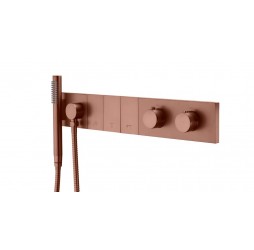 Boheme Смеситель ZODIAC THERMO с ручным душем BRUSHED BRONZE 133-SYS-BRB