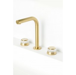 Boheme Смеситель на столешницу AURA на 3 отв. MAT GOLD 152-MG-A