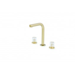 Boheme Смеситель на столешницу ELEGANTE на 3 отв. MAT GOLD 152-MG-EL