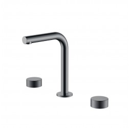 Boheme Смеситель на столешницу STICK SPIRALE на 3 отв. Shine Gun Metal 152-SGM.4