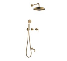 Boheme Смеситель встроенный + верхний + ручной душ + излив, ETERNA BRONZE 174-2-BR