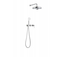 Boheme Смеситель встроенный + верхний+ ручной душ, ETERNA CHROME 174-CR
