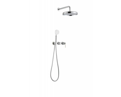 Boheme Смеситель встроенный + верхний+ ручной душ, ETERNA CHROME 174-CR