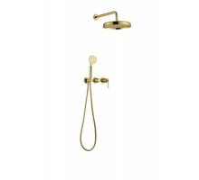 Boheme Смеситель встроенный + верхний+ ручной душ, ETERNA GOLD 174-G