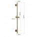 Boheme Душевая штанга Uno COPPER BRUSHED 420-CB