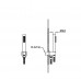 Boheme Лейка ручная UNO+штуцер+шланг NICKEL BRUSH 422-SET-NB