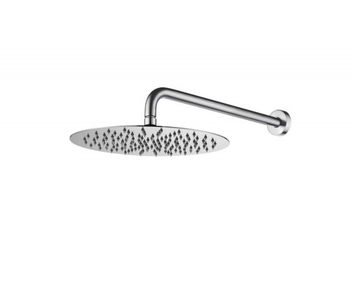 Boheme Верхний душ с кронштейном UNO INOX 30cm латунь 422-TOP-INOX