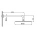 Boheme Верхний душ с кронштейном UNO Matt White 30cm латунь 422-TOP-MW