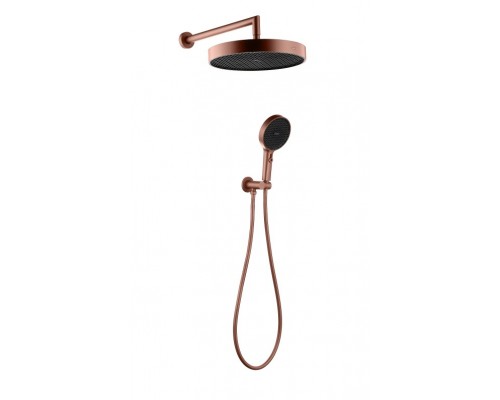 Boheme Лейка ручная+верхняя+выпуск+шланг CELL BRUSHED BRONZE 427-BRB