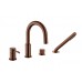 Boheme Смеситель врезной на борт ванны UNO Brushed Bronze 460-BRB