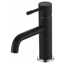 Смеситель для умывальника, Uno. Black Chrome 461-BCR
