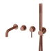 Boheme Смеситель встроенный + ручной душ + излив Uno Brushed Bronze 464-3-BRB