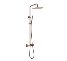 Boheme Стойка для душа с термостатом UNO BRUSHED BRONZE без излива 468-T-2-BRB