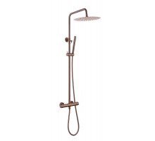 Boheme Стойка для душа с термостатом UNO COPPER BRUSHED без излива 468-T-2-CB